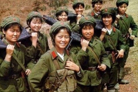 对越反击战中的中国女兵